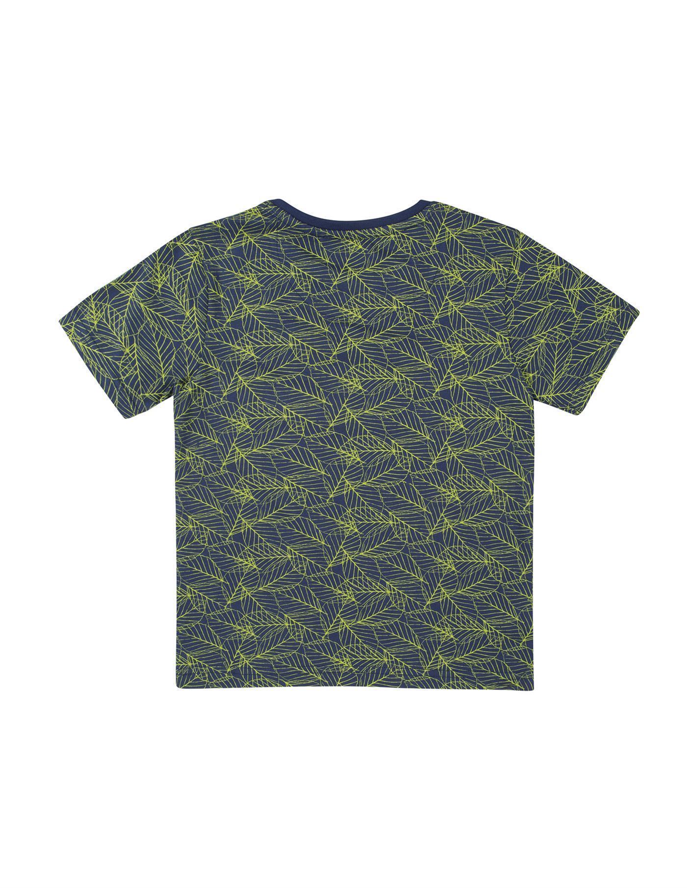 Flying Machine Boys Casual Wear Navy Blue T-Shirt